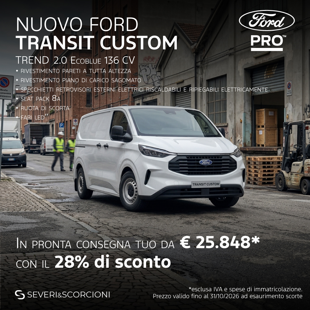202610 03 TRANSIT CUSTOM PRONTA CONSEGNA